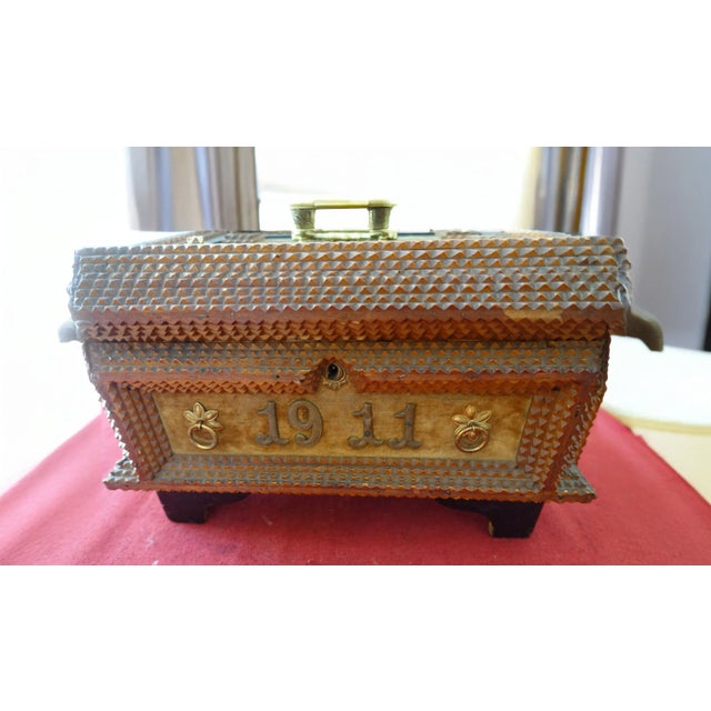 Arts & Crafts Wedding Jewelry Box, 1890s For Sale - Image 6 of 6