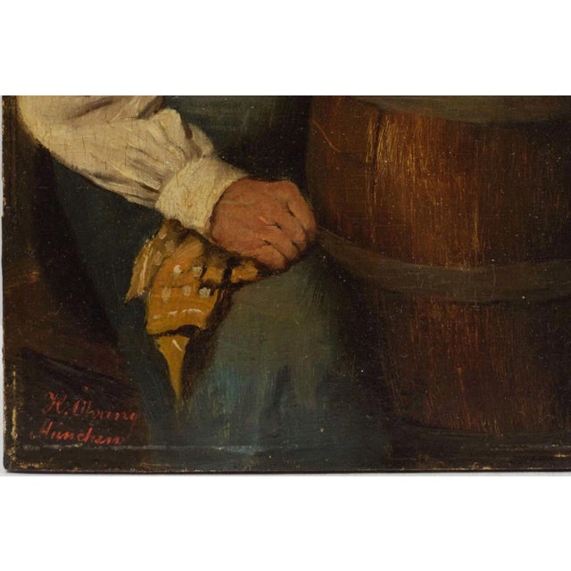 Genre Painting of Men Conversing by Hedwig Oehring (German, 1855-1907) For Sale - Image 6 of 12