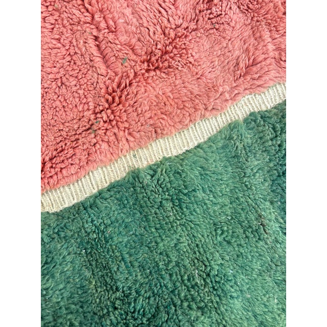 Moroccan Handwoven Abstract Wool Rug, 2010s For Sale - Image 6 of 10