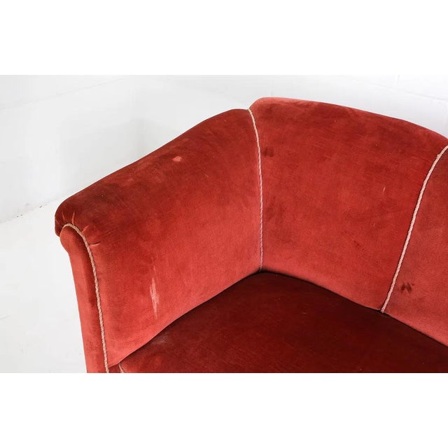 1940s 1940s Danish Mid Century Modern Sofa and Chair - 2 Piece Set For Sale - Image 5 of 14
