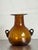 Mid 20th Century Vintage Boho Amber Blown Glass Vase For Sale - Image 5 of 6