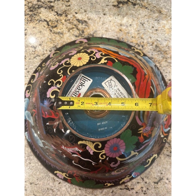 Cloisonné Vessel Metal Sink For Sale - Image 4 of 4