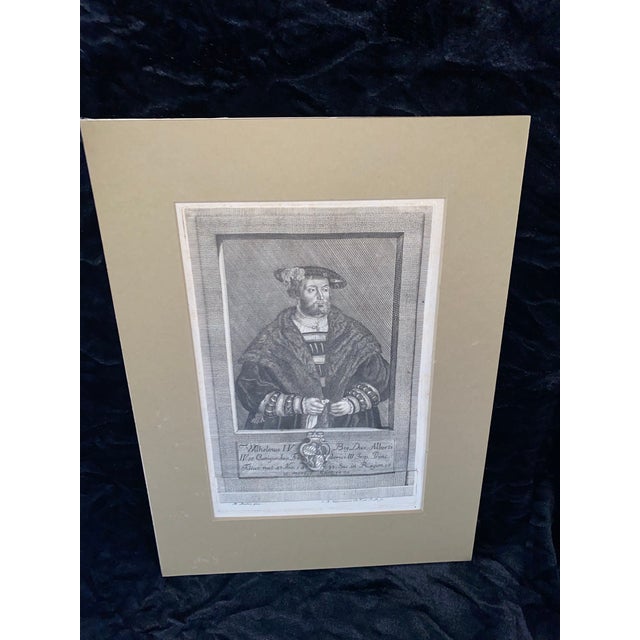 This engraving depicts Wilhelm IV, Duke of Bavaria, a significant figure in German history. He was born in 1493 and...