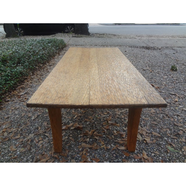 Atelier Marolles French Brutalist Elm Coffee Table by Atelier Marroles For Sale - Image 4 of 12