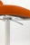 Metal Pair of Elite Modern "Helix" Orange and White Barstools For Sale - Image 7 of 10