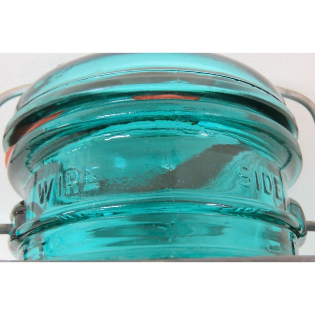 Ball Ideal Bicentennial Eagle Mason Jar With Lid 1976 Vintage Blue Teal 4715b For Sale - Image 4 of 18