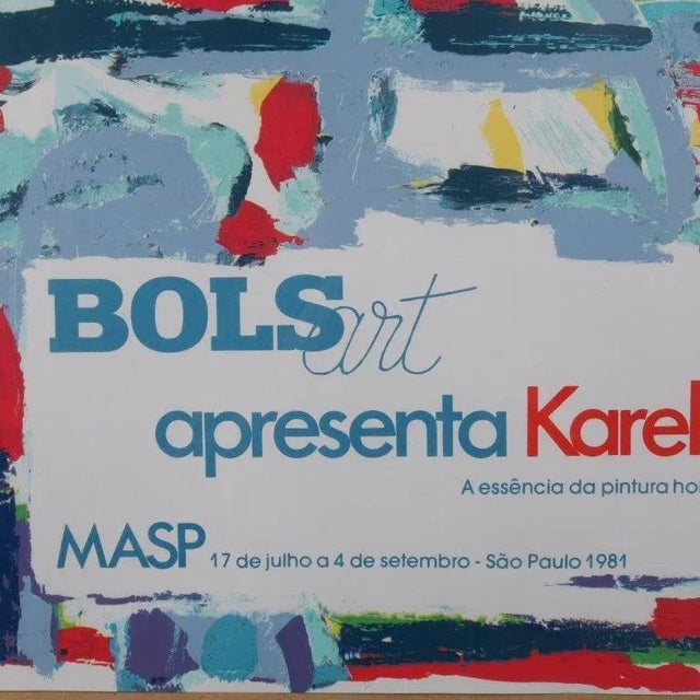 Contemporary Karel Appel, Poster for the Bols Art Exhibition, 1981, Lithograph For Sale - Image 3 of 7