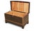 Large English Military Leather Clad Campaign Trunk For Sale - Image 9 of 9