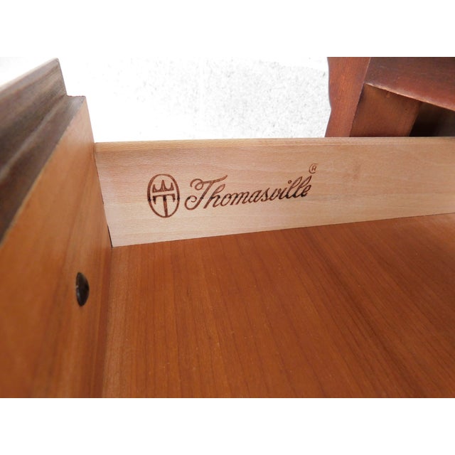 Coffee Thomasville Cherry Collection Low Boy Nightstand 30w X 27h For Sale - Image 8 of 11