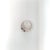 Contemporary 10K White Gold Diamond Wedding Band with Satin Finish, Size 9 For Sale - Image 3 of 3