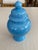 1970s Tiffany Blue Lidded Vase Urn For Sale - Image 5 of 7
