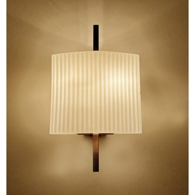 Metal Vintage Space Age Brass Sconces from Hillebrand Lighting, 1960s, Set of 2 For Sale - Image 7 of 18