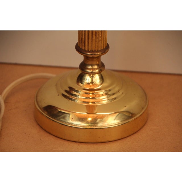 Minimalist Gilt Table Lamps, 1970s, Set of 2 For Sale - Image 12 of 16