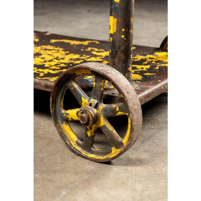 Vintage Industrial Steel Rolling Die Cart For Sale - Image 13 of 13