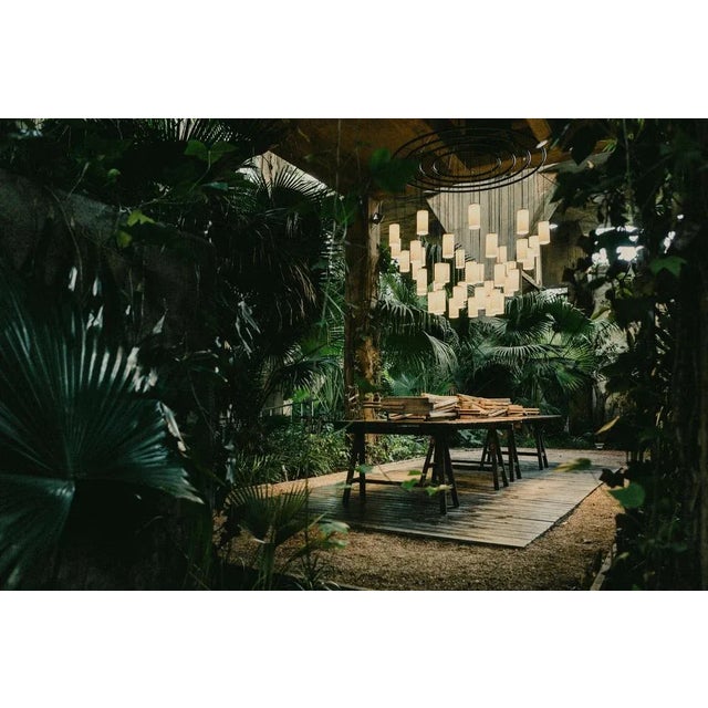 Large Porcelain Cirio Chandelier Pendant Lamp by Antoni Arola For Sale - Image 4 of 7