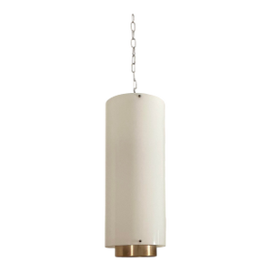 Vintage McFadden Lighting Co. 24" Cylinder White Acrylic Hanging Church Light Pendant Light Fixture- A Single, 4 Available