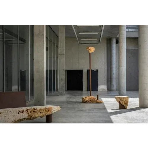 Meulière Stone Solar Floor Lamp by Frédéric Saulou For Sale - Image 6 of 11