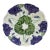 Majolica Cyclamens Plate Schultz Cilli, Circa 1900 For Sale
