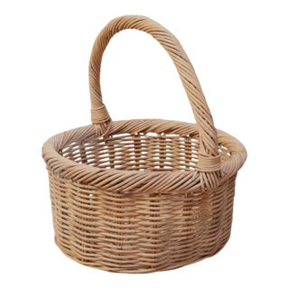Wicker Woven Basket For Sale