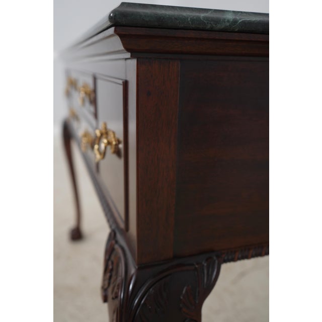 Stickley 4 Drawer Marble Top Server Console For Sale - Image 13 of 18