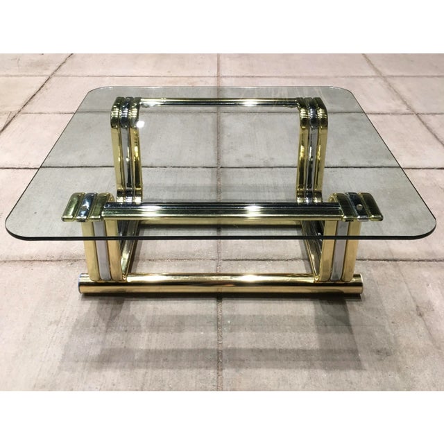 Chrome Mid-Century Modern Romeo Rega Style Coffee Table Manner of Dia For Sale - Image 8 of 12