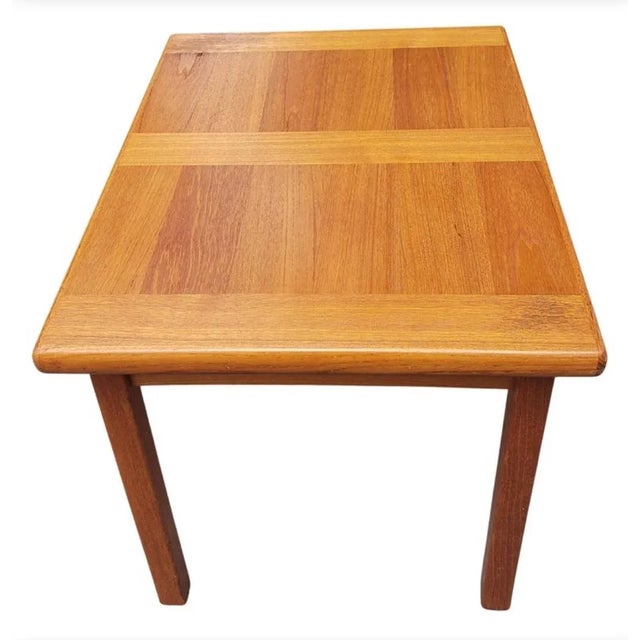 1990s Abj Denmark Danish Modern Teak Side Table For Sale - Image 5 of 8