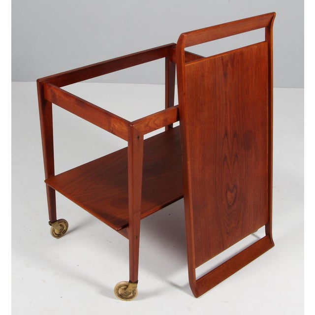 Wood Vintage Tray Table by Peter Hvidt & Orla Mølgaard-Nielsen for France & Søn, 1960s For Sale - Image 7 of 9