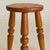 Rustic French Hand-Carved Wooden Tripod Stool, 1950s For Sale - Image 3 of 18
