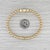 Metal Tirisi 1.01ctw Pave Diamond Heart Bead Bangle Bracelet 18k Gold Magnetic Clasp For Sale - Image 7 of 7