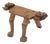 Mid-Century Carved Wooden Jaguar Stool, 1960s For Sale