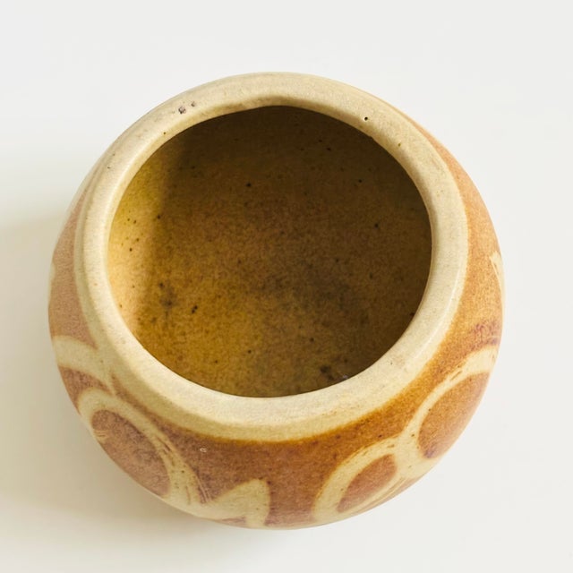 Ceramic Mid Century Earth Tone Planter Bowl by Stoneware Designs West For Sale - Image 7 of 9