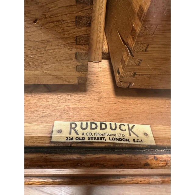 Oak Counter Display Case with 24 Drawers, 1920s For Sale - Image 3 of 11