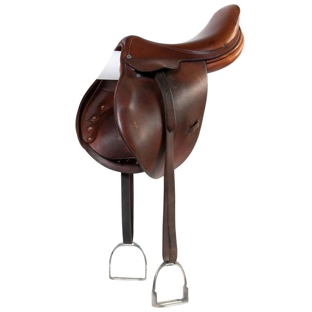 Hermès Brown Leather Horse Saddle Chairish