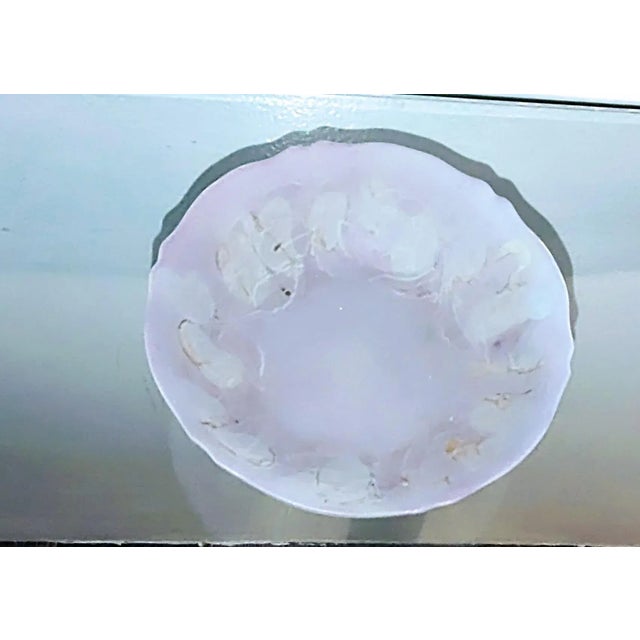 Traditional Early 20th Century Reuven Art Rose Pattern Intaglio Small Decorative Bowl For Sale - Image 3 of 4