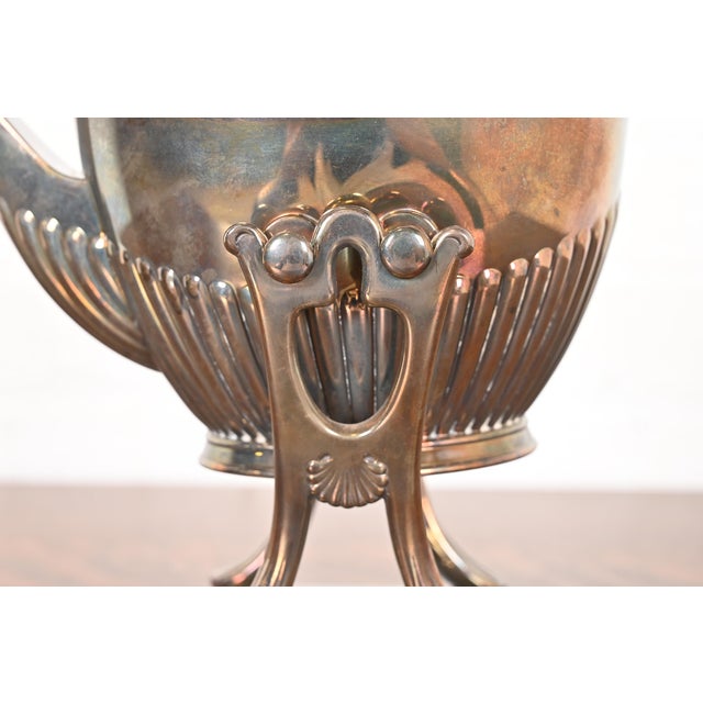 Tiffany & Co. Art Deco Silverplate Tea Kettle or Coffee Pot With Boiler For Sale - Image 10 of 16