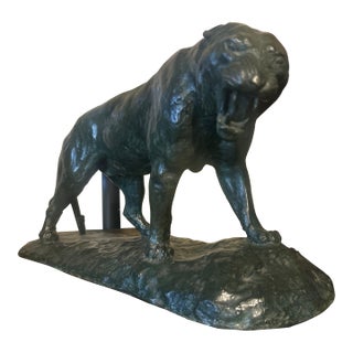 1940s Bronze Sculpture of a Panther by r.h. Rockwell For Sale