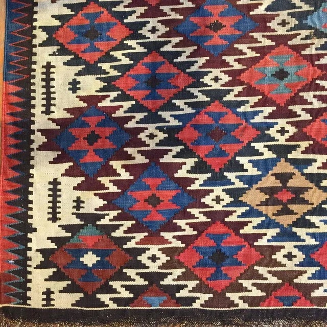 Early 20th Century Shahsavan Kilim For Sale - Image 4 of 5