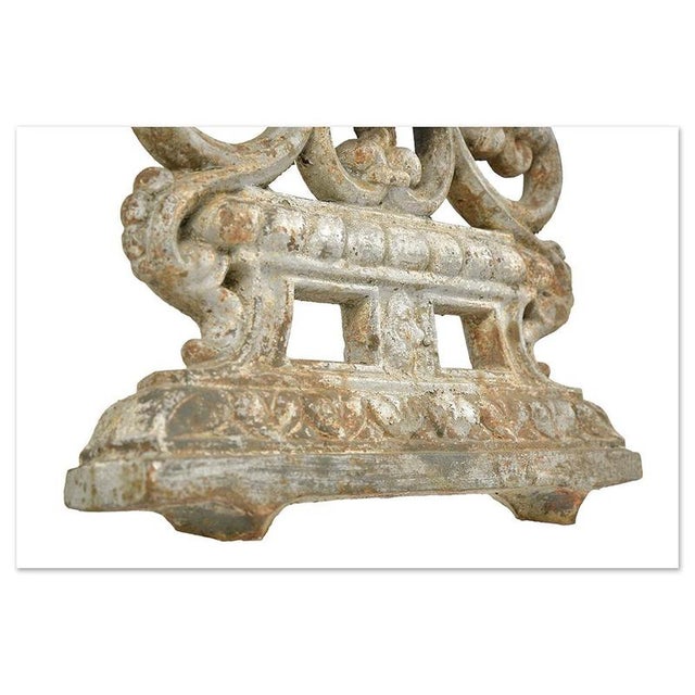 Large Patinated Cast Iron Cross, Late 19th Century For Sale - Image 7 of 8