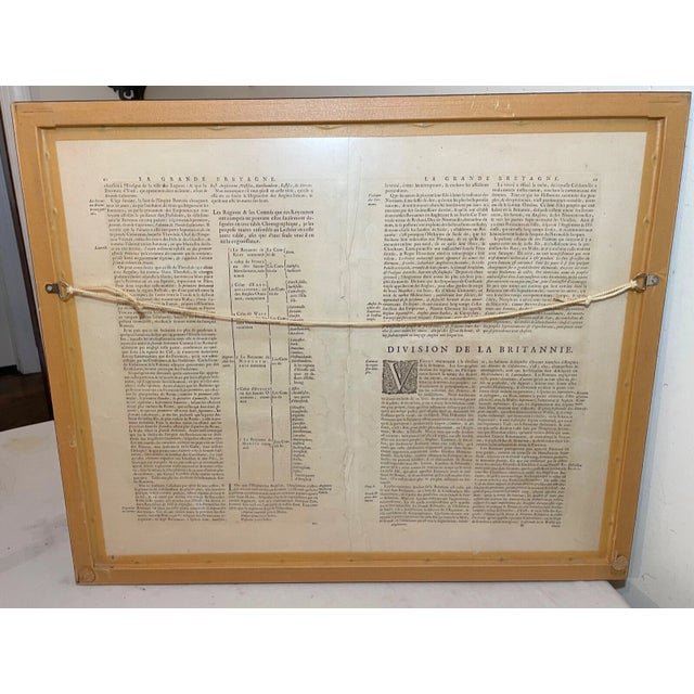 Rare Antique Hand Colored European Map Kingdom of England Janssonius 1642 2sided For Sale - Image 9 of 18