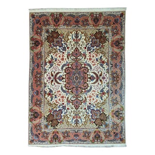 Hand-Knotted Wool Tabriz Rug For Sale