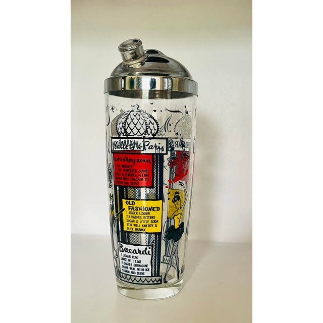 Metal Vintage Parisienne Cocktail Shaker For Sale - Image 7 of 12