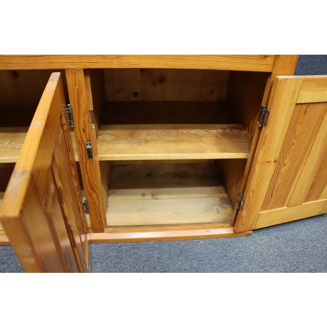 Pine Three-Door Sideboard/Store Counter With Three Drawers For Sale - Image 10 of 15