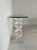 Lucite Helix Console Table With Custom Glass Top, Post Modern 1980s Handmade For Sale - Image 10 of 17