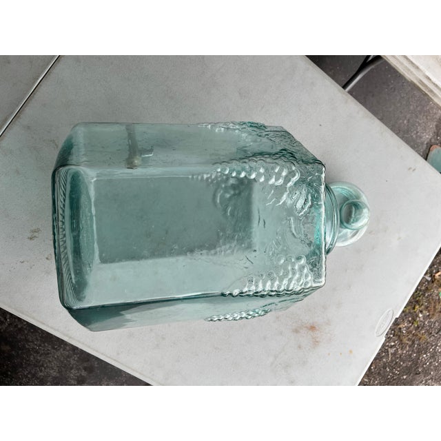 Vintage Large Green Glass Beverage Dispenser, Made in Italy Chairish