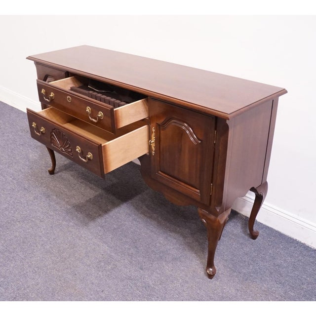 Brown Kincaid Furniture Solid Cherry Traditional Style 60" Sideboard Buffet 6-88-090 For Sale - Image 8 of 14