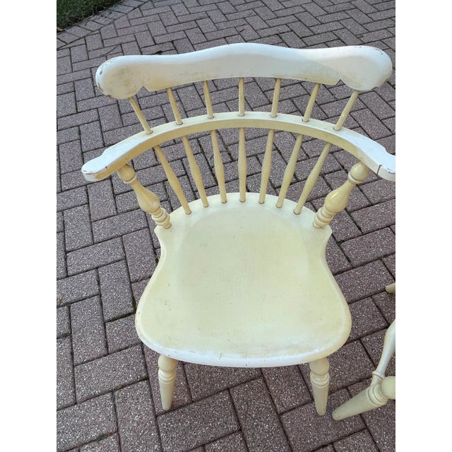 Vintage Ethan Allen Comb Chairs For Sale - Image 10 of 12