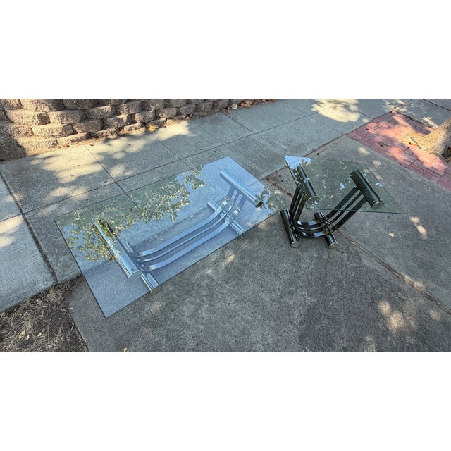 MCM Design Institute of America, Art Deco Coffee Table and Side Table Attributed to Romeo Bega For Sale - Image 13 of 18