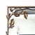 Aged Silver Graceful Leaf Mirror Wall Mirror For Sale In Dallas - Image 6 of 10