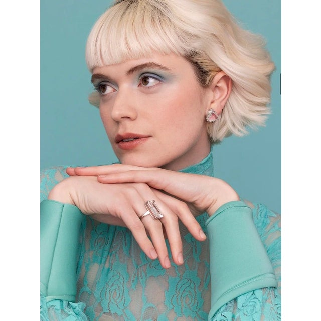 Lucille Ring, Orange, Size 9 For Sale In New York - Image 6 of 9