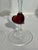 These lovely glass flutes feature a red heart. Made in Murano, and in new condition! Price is for the pair.